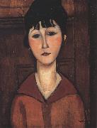 Ritratto di ragazza or Portrait of a young Woman (mk39) Amedeo Modigliani
